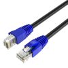 Max Connection Cable Ethernet Cat6 Rj45 26awg Exteriores 15m + 15 Bridas (exteriores, Frecuencia Hasta 500 Mhz, Doble Capa Pvc, Gran Tamaño 15m) - Negro