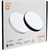 Plafón Led Techo Plateado Circular Regulable 24w Osram Chip Luz Natural 4000k