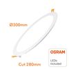 Placa Circular Empotrable 30cm 30w 3300lm Downlight Techo Osram Chip - 6000k