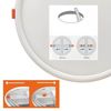 Placa Empotrable Circular Ajustable Ø50-210mm 20w 2000lm Downlight Techo - 3000k