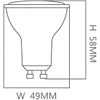 Pack 10 Bombillas Led Gu10 6w 600lm Osram Chip - Luz Blanca 6000k