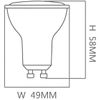 Pack 10 Bombillas Led Gu10 6w 600lm Osram Chip - Luz Natural 4000k