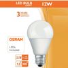 Pack 10 Bombillas Led E27 12w 1200lm A60 Chip Osram - Luz Cálida 3000k