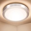 Plafón Superficie Circular Ø225mm 20w Osram, Lámpara Techo Marco Plata, Cct 3000k 4000k 6000k