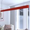 Lámpara Lineal Techo Colgante Rojo 1,5 M - Luz Cálida 2700k - Altura Regulable
