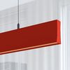 Lámpara Lineal Techo Colgante Rojo 1 Metro 2700k Luz Cálida  Altura Regulable
