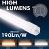 Pack X10 Tubo Led 60cm Cristal 10w, Smd2845, 170 Lm/w, 1700lm, 5700k Luz Fría