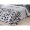 Colcha Bouti Estampada Para Invierno Con Relleno Llanes Gris Para Cama De 105 Cm