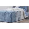 Edredon Conforter Cenefas Azul Para Cama De 105 Cm