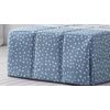 Edredon Conforter Cenefas Azul Para Cama De 105 Cm