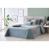 Edredon Conforter Velvet Liso Aterciopelado Turquesa Para Cama De 90 Cm