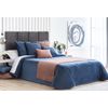 Edredon Conforter Velvet Liso Aterciopelado Azul Para Cama De 105 Cm