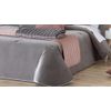 Edredon Conforter Velvet Liso Aterciopelado Gris Para Cama De 105 Cm