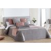 Edredon Conforter Velvet Liso Aterciopelado Gris Para Cama De 105 Cm