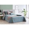 Edredon Conforter Velvet Liso Aterciopelado Turquesa Para Cama De 135 Cm