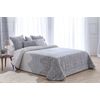 Bouti Jacquard Granada Gris De Diseño Colcha Acolchada Con Relleno De 100 Gr Para Cama De 90 Cm