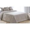 Bouti Jacquard Granada Beig De Diseño Colcha Acolchada Con Relleno De 100 Gr Para Cama De 160 Cm