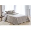 Bouti Jacquard Granada Beig De Diseño Colcha Acolchada Con Relleno De 100 Gr Para Cama De 160 Cm