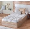 Edredón Ajustable Lleida Beige Para Cama De 105 Cm