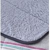 Edredón Estampado Murcia Gris Con Reverso Sherpa Para Cama De 135 Cm