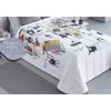 Edredon Estampado Infantil Eco Con Reverso Sherpa Para Cama De 105 Cm