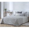 Bouti Jacquard Ceuta Gris De Diseño Colcha Acolchada Con Relleno De 100 Gr Para Cama De 90 Cm