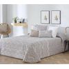 Bouti Jacquard Bilbao Beig De Diseño Colcha Acolchada Con Relleno De 100 Gr Para Cama De 170 Cm