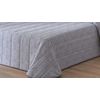 Colcha Bouti Jacquard Para Invierno Con Relleno Suances Gris Para Cama De 160 Cm