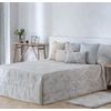 Edredon Conforter Jacquard Ceuta Beige Para Cama De 135 Cm