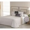 Edredon Estampado Jacquard Corinto Beig Con Reverso Sherpa Para Cama De 105 Cm