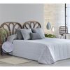 Edredon Jacquard Avila Gris Con Reverso Sherpa Para Cama De 135 Cm