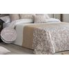 Edredon Estampado Jacquard Bierzo Beig Con Reverso Sherpa Para Cama De 135 Cm