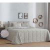 Edredon Jacquard Somo Beig Con Reverso Sherpa Para Cama De 135 Cm