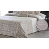 Edredon Estampado Jacquard Belmonte Beig Con Reverso Sherpa Para Cama De 150 Cm