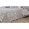 Edredon Estampado Jacquard Bilbao Beig Con Reverso Sherpa Para Cama De 150 Cm