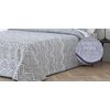 Edredon Estampado Jacquard Bilbao Gris Con Reverso Sherpa Para Cama De 150 Cm