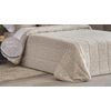 Edredon Jacquard Morella Beig Con Reverso Sherpa Para Cama De 150 Cm