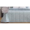 Edredon Jacquard Somo Turquesa Con Reverso Sherpa Para Cama De 150 Cm