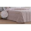 Edredon Jacquard Suances Rosa Con Reverso Sherpa Para Cama De 150 Cm