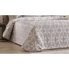 Colcha Bouti Jacquard Deva Con Relleno De 100 Gr Beige Para Cama De 90 Cm