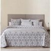 Colcha Bouti Jacquard Deva Con Relleno De 100 Gr Gris Para Cama De 90 Cm