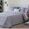 Colcha Bouti Jacquard Júcar Con Relleno De 100 Gr Gris Para Cama De 90 Cm