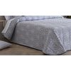 Colcha Bouti Jacquard Júcar Con Relleno De 100 Gr Gris Para Cama De 90 Cm