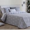 Colcha Bouti Jacquard Júcar Con Relleno De 100 Gr Gris Para Cama De 90 Cm