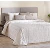 Colcha Bouti Jacquard Deva Con Relleno De 100 Gr Blanco Para Cama De 135 Cm