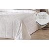 Edredon Jacquard Deva Blanco Con Reverso Sherpa Para Cama De 105 Cm