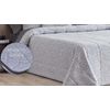 Edredon Jacquard Pedraza Gris Con Reverso Sherpa Para Cama De 105 Cm