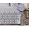 Edredon Jacquard Deva Gris Con Reverso Sherpa Para Cama De 135 Cm