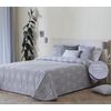 Edredon Jacquard Jucar Gris Con Reverso Sherpa Para Cama De 135 Cm