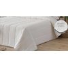 Edredon Jacquard Manises Blanco Con Reverso Sherpa Para Cama De 135 Cm